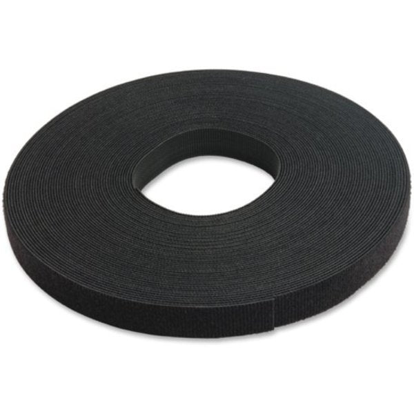 Reclosable Fastener, No Adhesive, 75 ft, 3/4 in Wd, Black