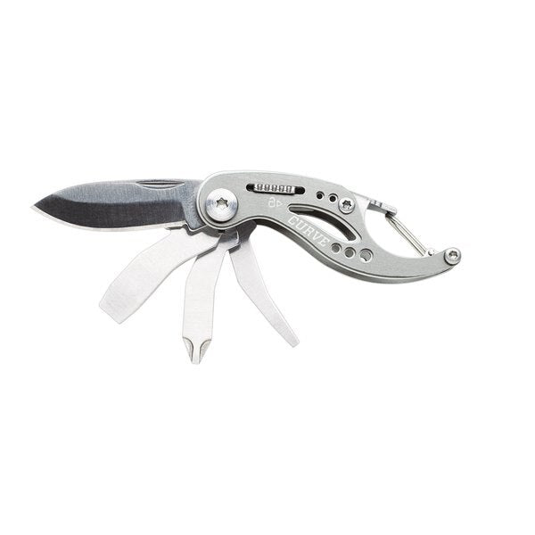 Multi-Tool Folding Knife, Gray, 6 Function