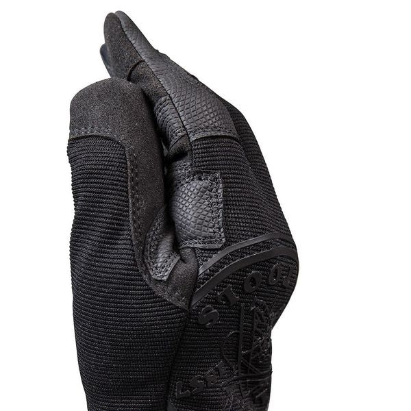 Mechanics Gloves, Xl, Black, Reinforced Padded, Fabric