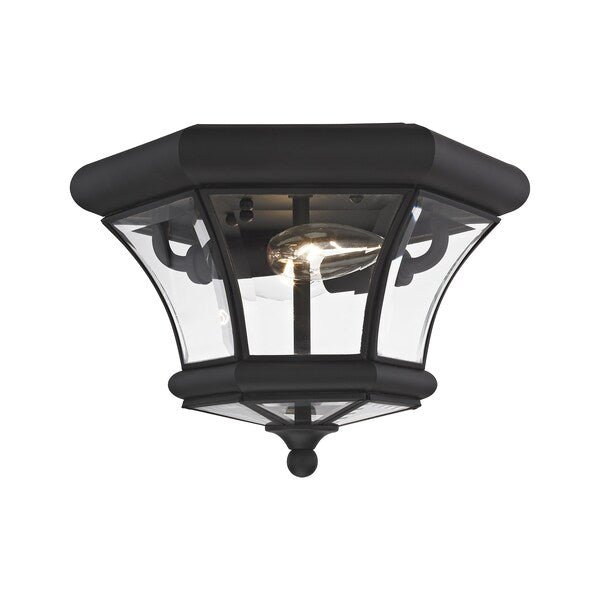 Monterey/Georgetown 2 Light Black Outdoor Ceiling Mount