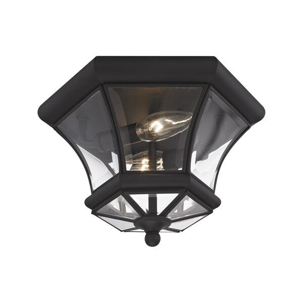 Monterey/Georgetown 2 Light Black Outdoor Ceiling Mount