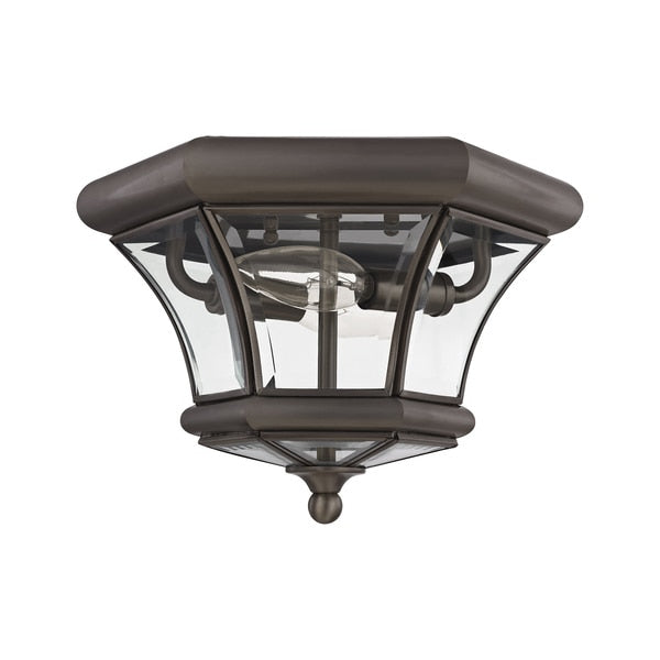 Monterey/Georgetown 2 Light Bronze Outdoor Ceiling Mount