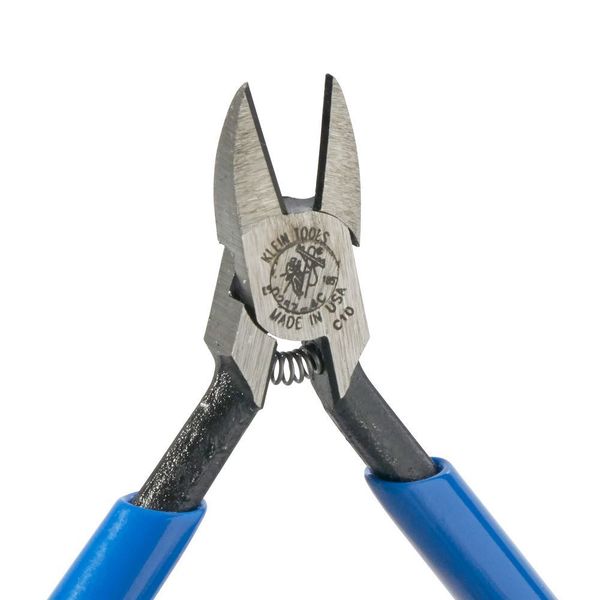 4 1/4 in Precision Diagonal Cutting Plier Semiflush Cut Narrow Nose Uninsulated