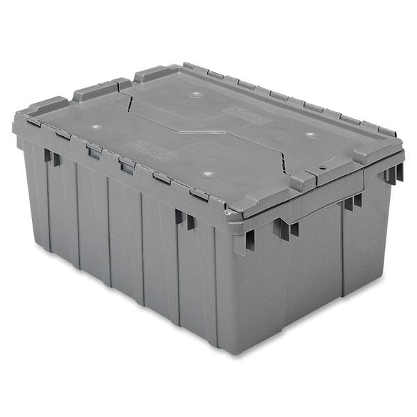 Storage Container, 8.5 Gal, Attached Lid