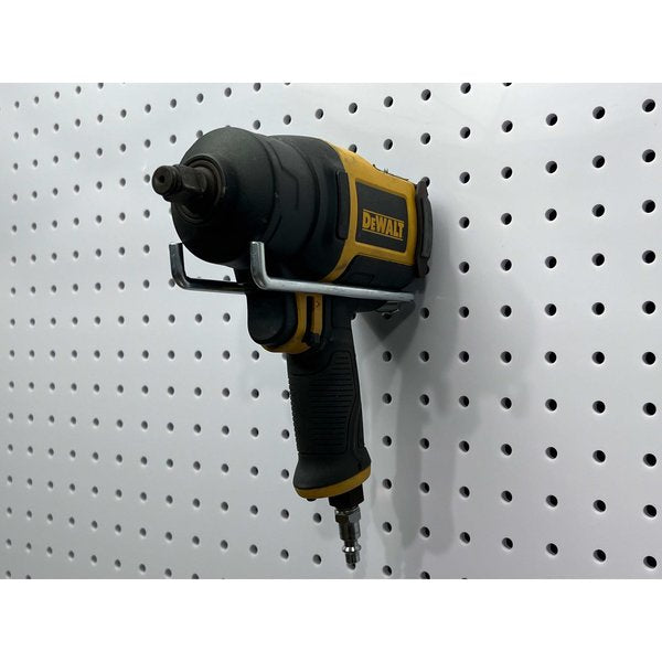 5-3/4 In. Double Rod 80 Degree Bend Steel Pegboard Hook for 1/8 In. and 1/4 In. Pegboard 10 Pack