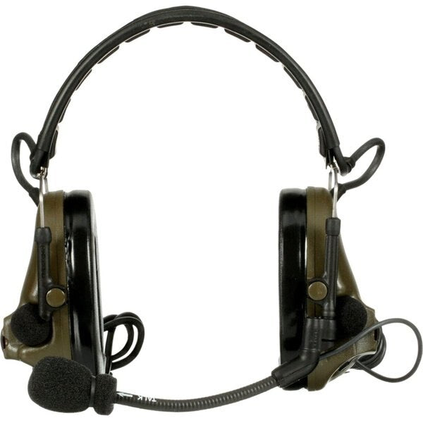 Tactical Headset, Two Way, Dual Lead, Green