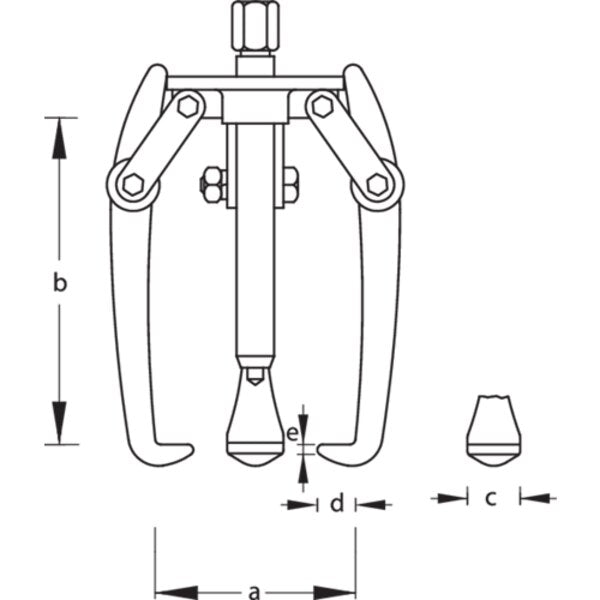 Puller, 2-Arm Pattern, 450 x 420mm