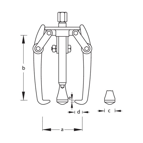 Puller, 2-Arm Pattern, 300 x 300mm