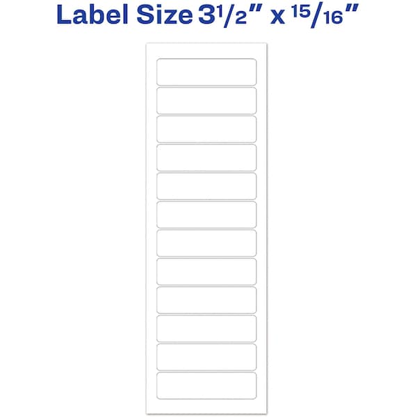 AveryÂ® Continuous Form Computer Labels for Pin-Fed Printers 4013, 3-1/2