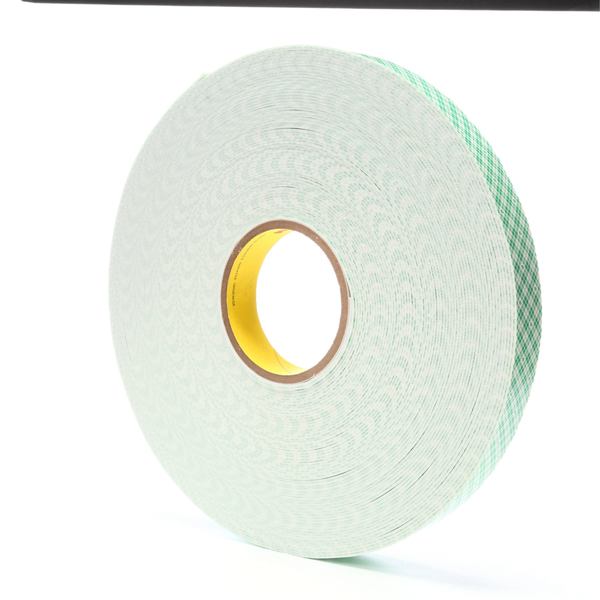 Double Coated Tape, Foam, Off White, PK9