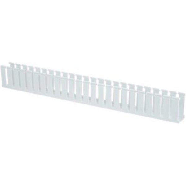 Wire Duct, Wide Slot, White, 1.75 W x 3 D