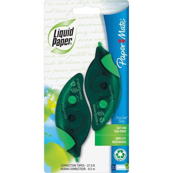LP Recycled Correction Tape, PK2