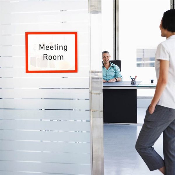 Magneto Adhesive Picture Frame, Red, PK2