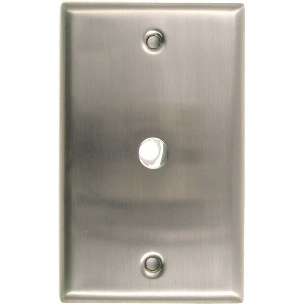 Single Cable Switch Plate, Number of Gangs: 1 Satin Nickel Finish