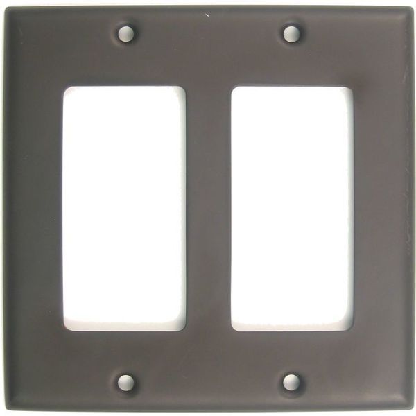 Double Rocker Switch Plate, Number of Gangs: 2 Oil Rubbed Bronze Finish