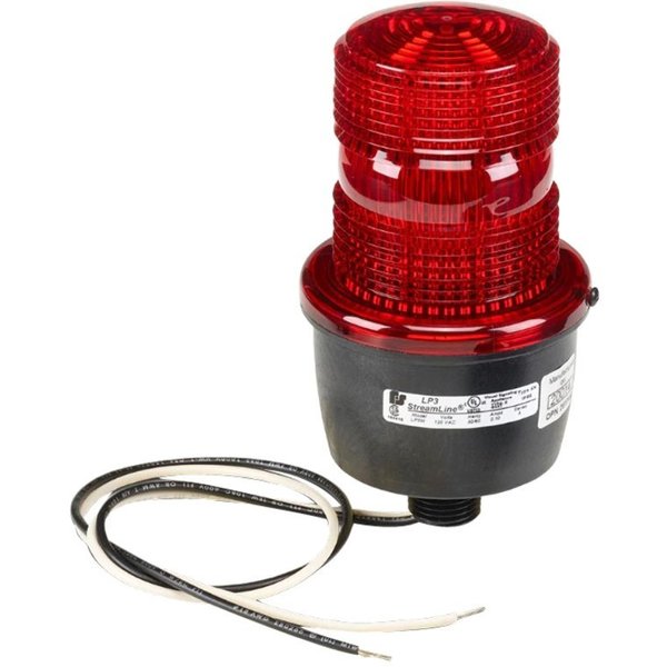 Low Profile Warning Light, Strobe, Red,