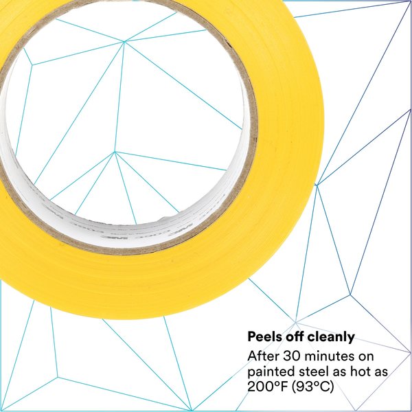 Duct Tape, 2 x 50 yd, 6.5 mil, Yellow, Vinyl