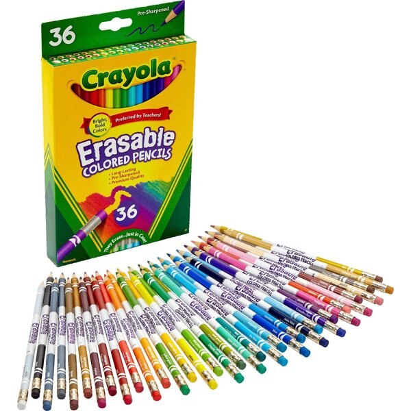 Pencil, Color, Erasable, PK36