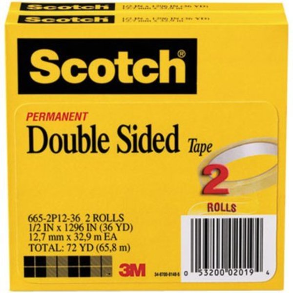 Double Sided Tape, 665-2P12-36, PK12