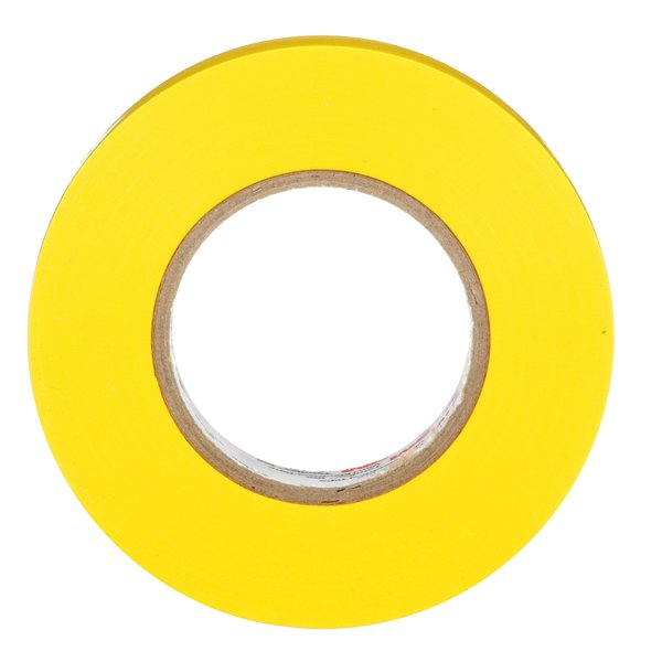 Elec Tape, 60 ft Lx3/4 in W, 6 mil, Yellow