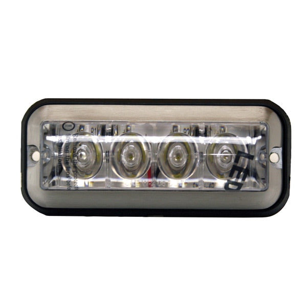 Strobe Light, Ambr LED, Rectangular, 12-36V