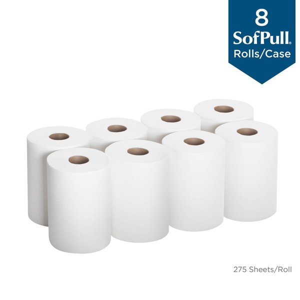 Soffpull Center Pull Paper Towels, 1, 275, 160 ft, White, 8 PK