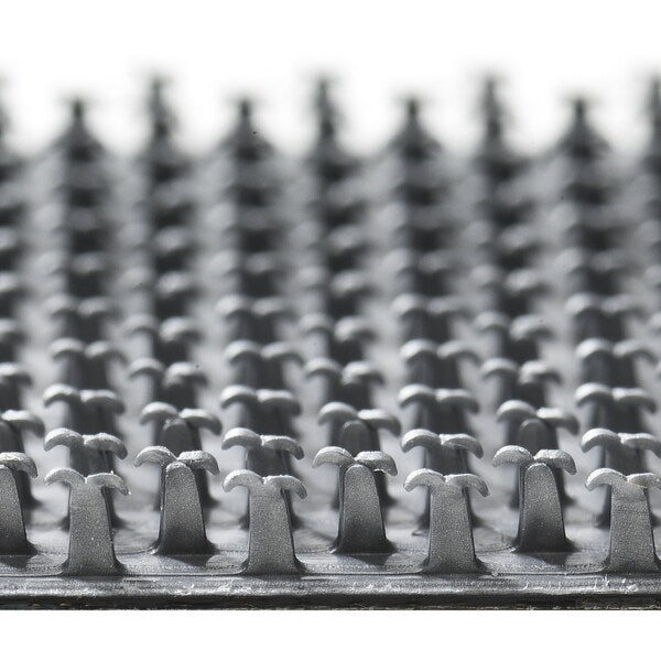 Reclosable Fastener Shapes, Rubber Adhesive, 4 in, 1 in Wd, Gray, 10 PK