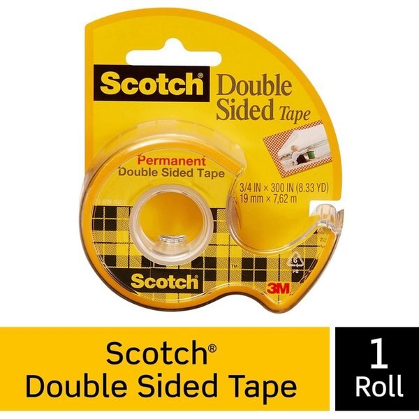 Tape, Roll, Dblsided, 3/4X400