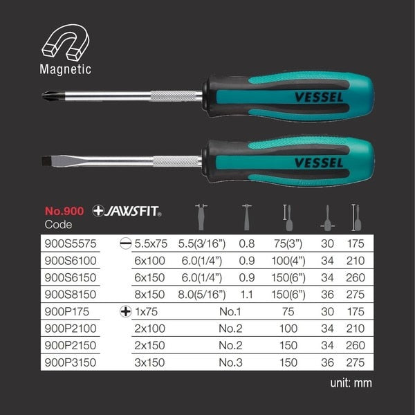 MEGADORA Screwdriver No.900 -6x150