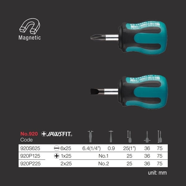 MEGADORA Stubby Screwdriver No.920 +1x25