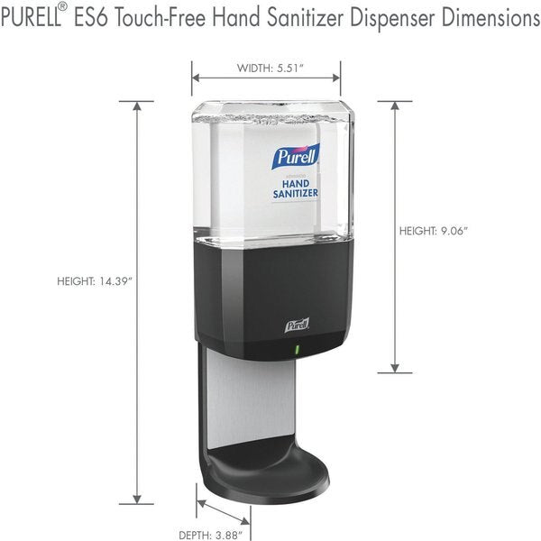 Touch-Free Hand Sanitizer Dispenser 1200mL- Graphite