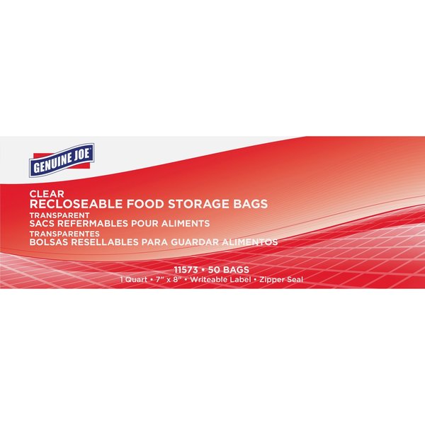 Food Storage BagsClear, PK50