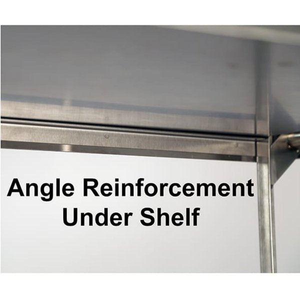 Stainless Steel Utility Cart; 1,000 Lb Capacity, 2 Shelf, 18