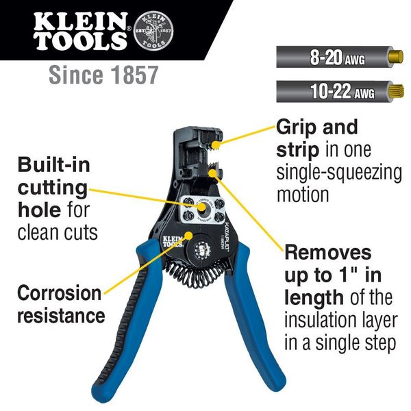 KatapultÂ® Wire Stripper and Cutter for Solid and Stranded Wire