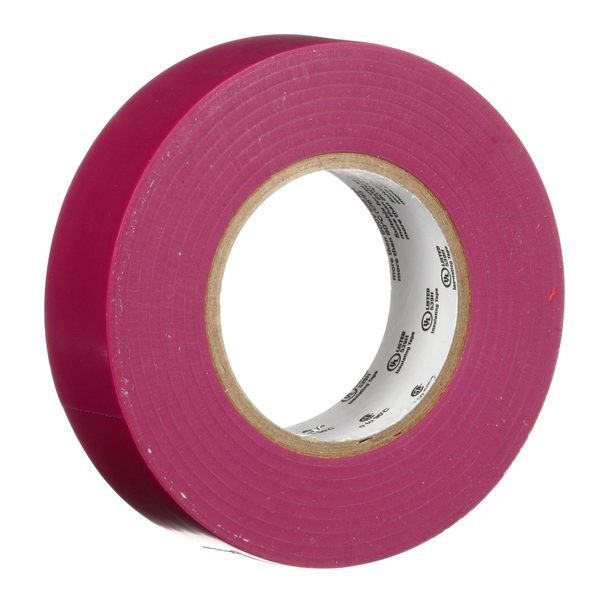 Elec Tape, 60 ft Lx3/4 in W, 6 mil, Purple