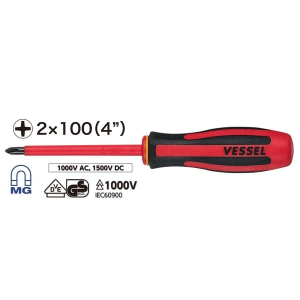 MEGADORA Insulated Screwdriver No.960 +2