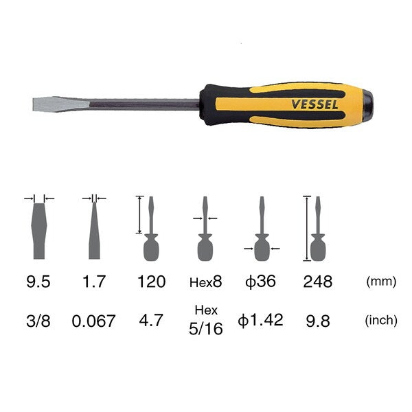 MEGADORA Chisel-Type Screwdriver No.970