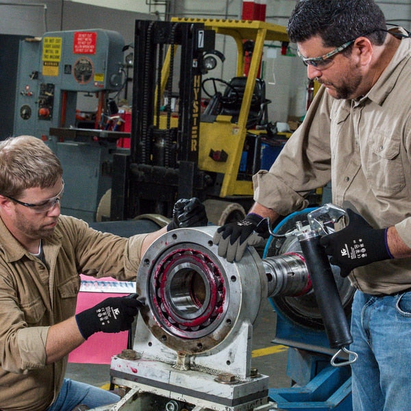 G40 Latex Coated Gloves (97273), Black & Grey, XL (10), 1 Pair