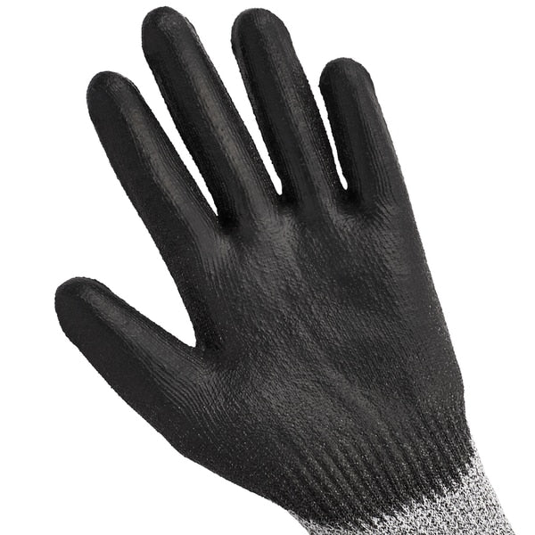 Cut Resist Gloves, M, Blk/Salt Pepper, PR