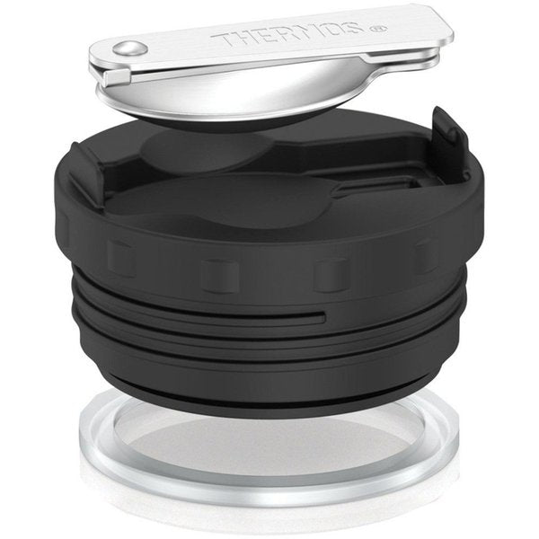 Stainless Steel Food Jar w/Folding Spoon, 16 oz., Matte Steel