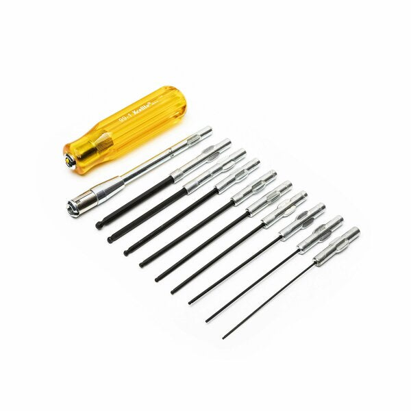 Prec. Screwdriver Set, Ball Hex, SAE, 11pcs