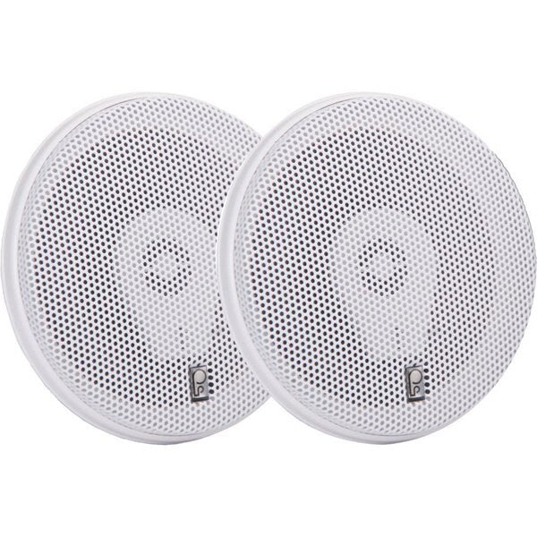 Outdoor Speakers, White, 2-1/2in.D, 100W, PR