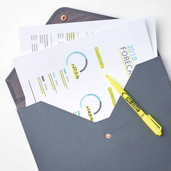 Flourescent Yellow Pen-Style Highlighter, 12/PK