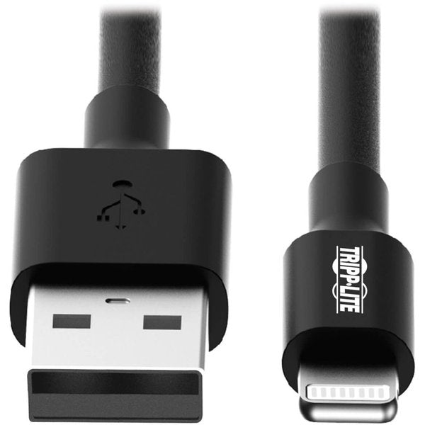 Charging Cable, Apple Lightning, Black, 6ft