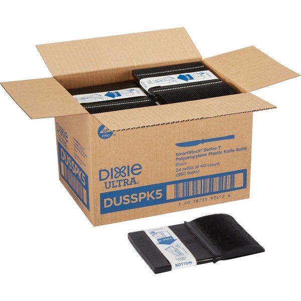 Knife, Black, Series T, Dixie , Med, PK960