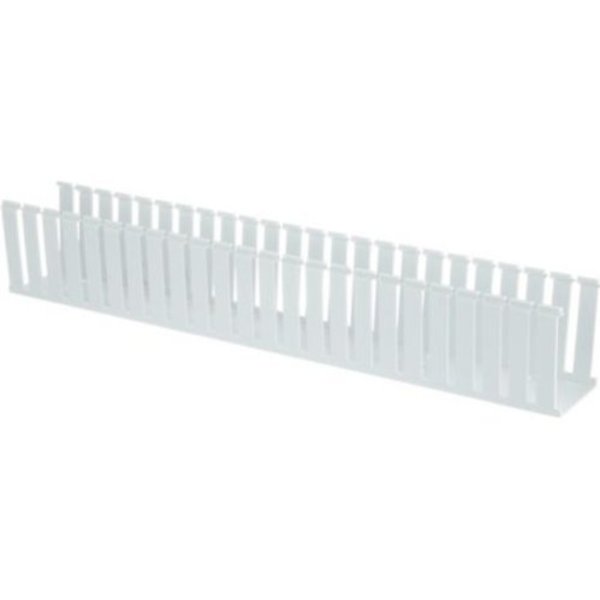 Wire Duct, Wide Slot, White, 3.25 W x 4 D