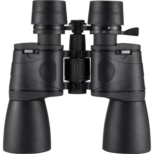 Zoom Binocular, 10 - 30X Magnification, Porro Prism, 195 ft @ 1000 yd (at 10X) Field of View