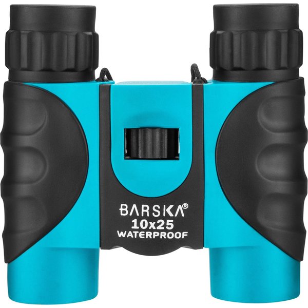 Waterproof Compact Binoculars, 10x25, Blue