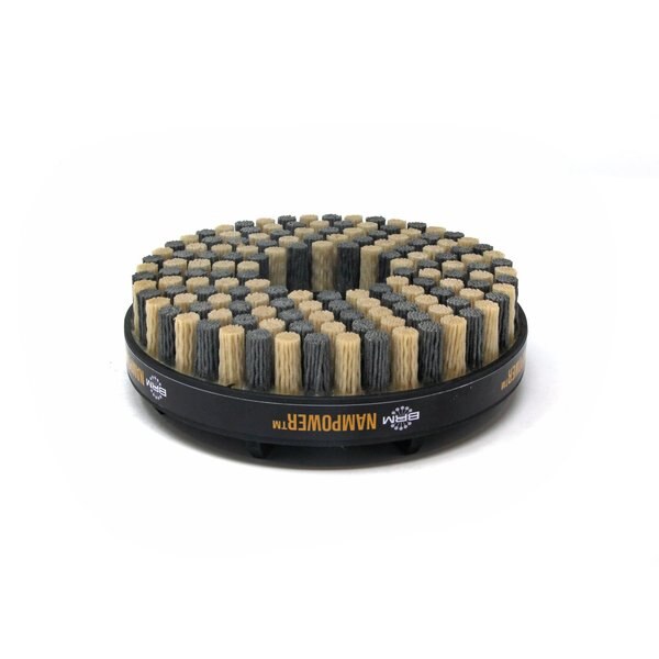 NAMPOWER ADD15018180 Abrasive Disc Brush, Dot Style, 150mm Diameter, 18mm Trim, 180 Grit