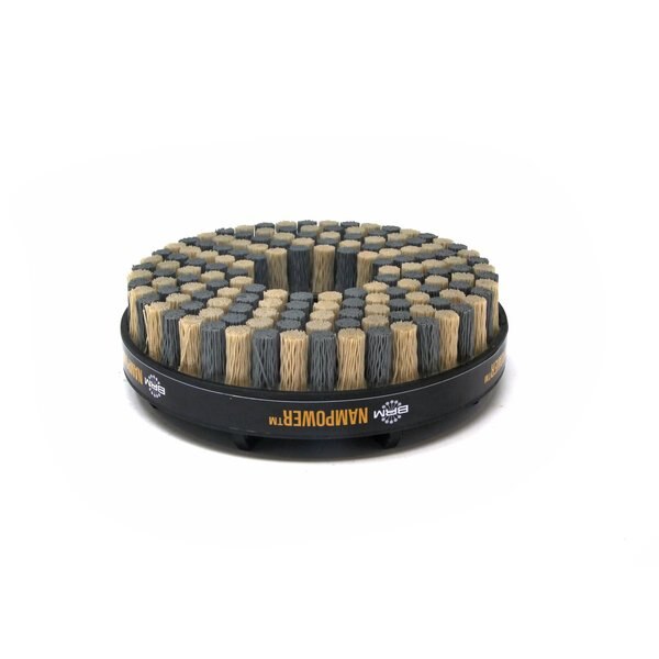 NAMPOWER ADD15018320 Abrasive Disc Brush, Dot Style, 150mm Diameter, 18mm Trim, 320 Grit